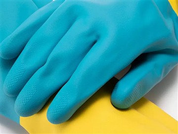 What is the difference between the three chemical gloves made of natural rubb...