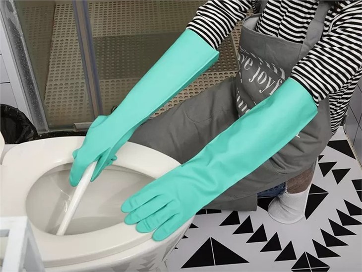 Lengthened Unlined Nitrile Gloves